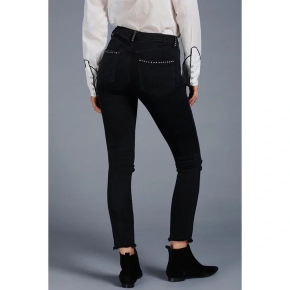 Free People Studded Payton Skinny Jeans - Picture 4 of 14